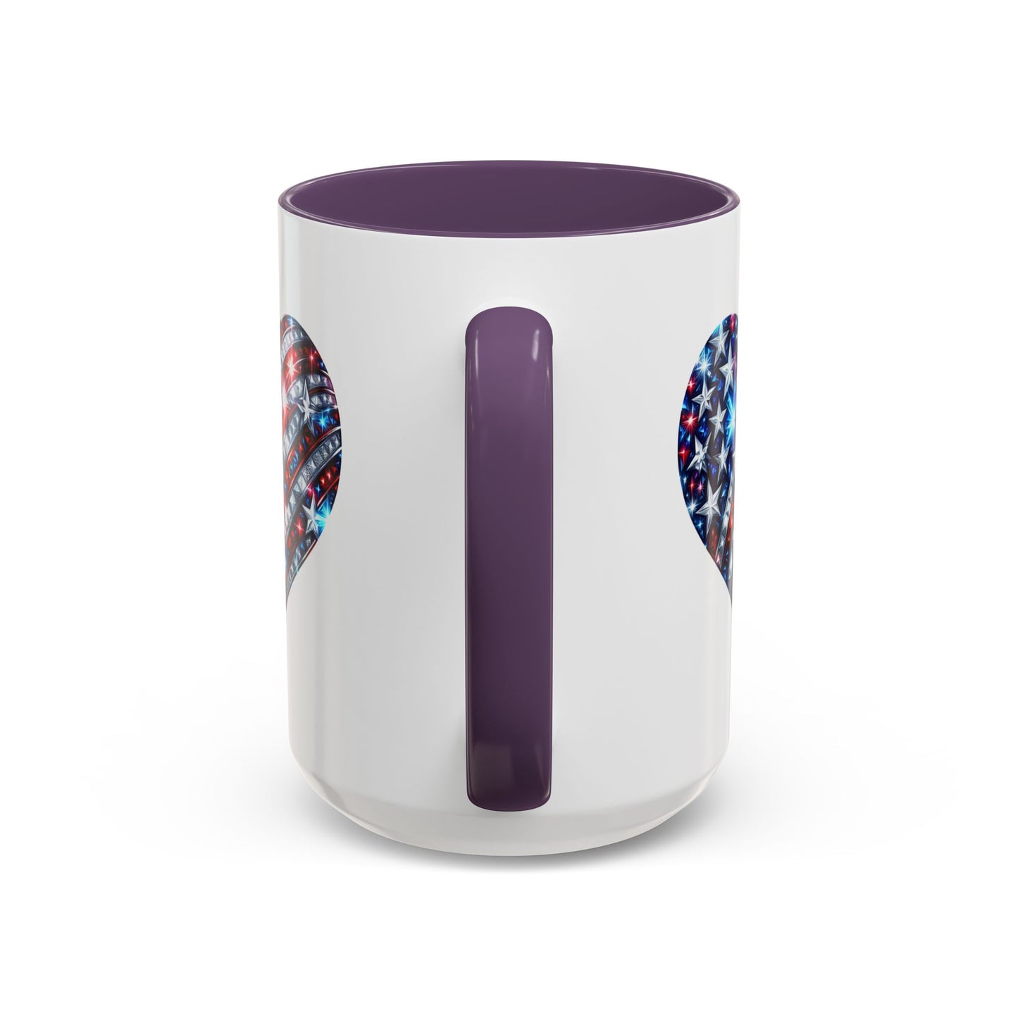 4th of July Mug - USA Sparkle Heart