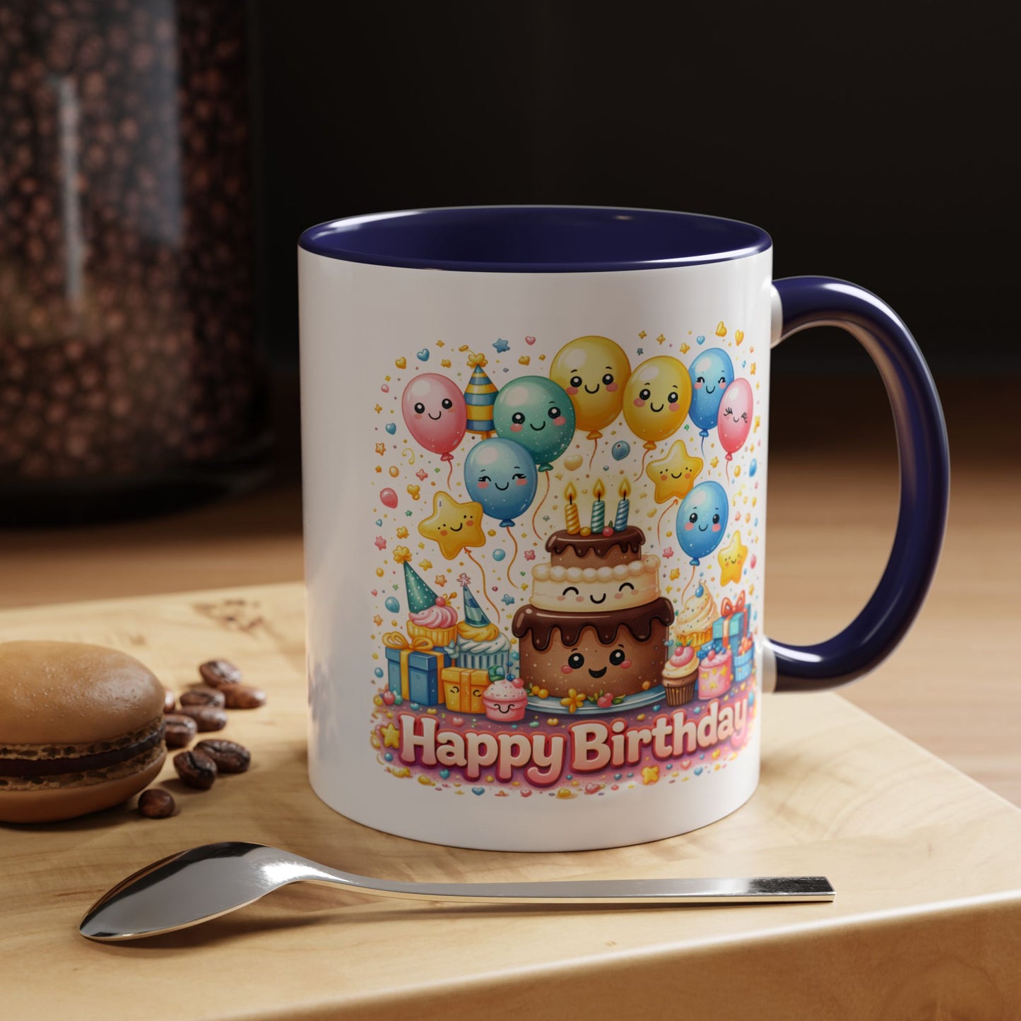 Birthday Mug - Cake and Balloons