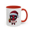 Christmas Mug - Merry Christmas Red Text Superhero