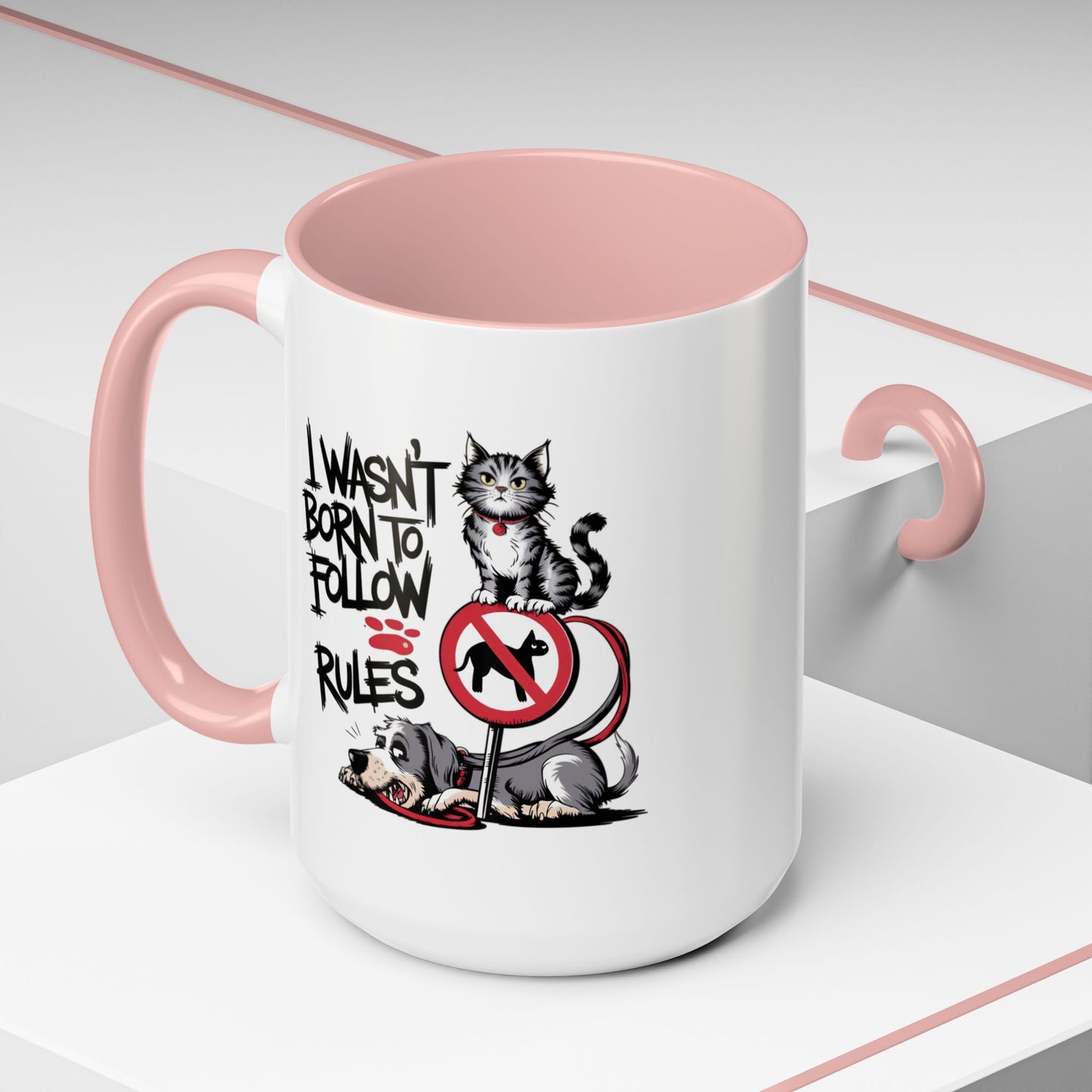 Animal Mug - I Wasn't Born To Follow Rules