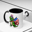 4th of July Mug - T Rex Dinosaur USA Flag