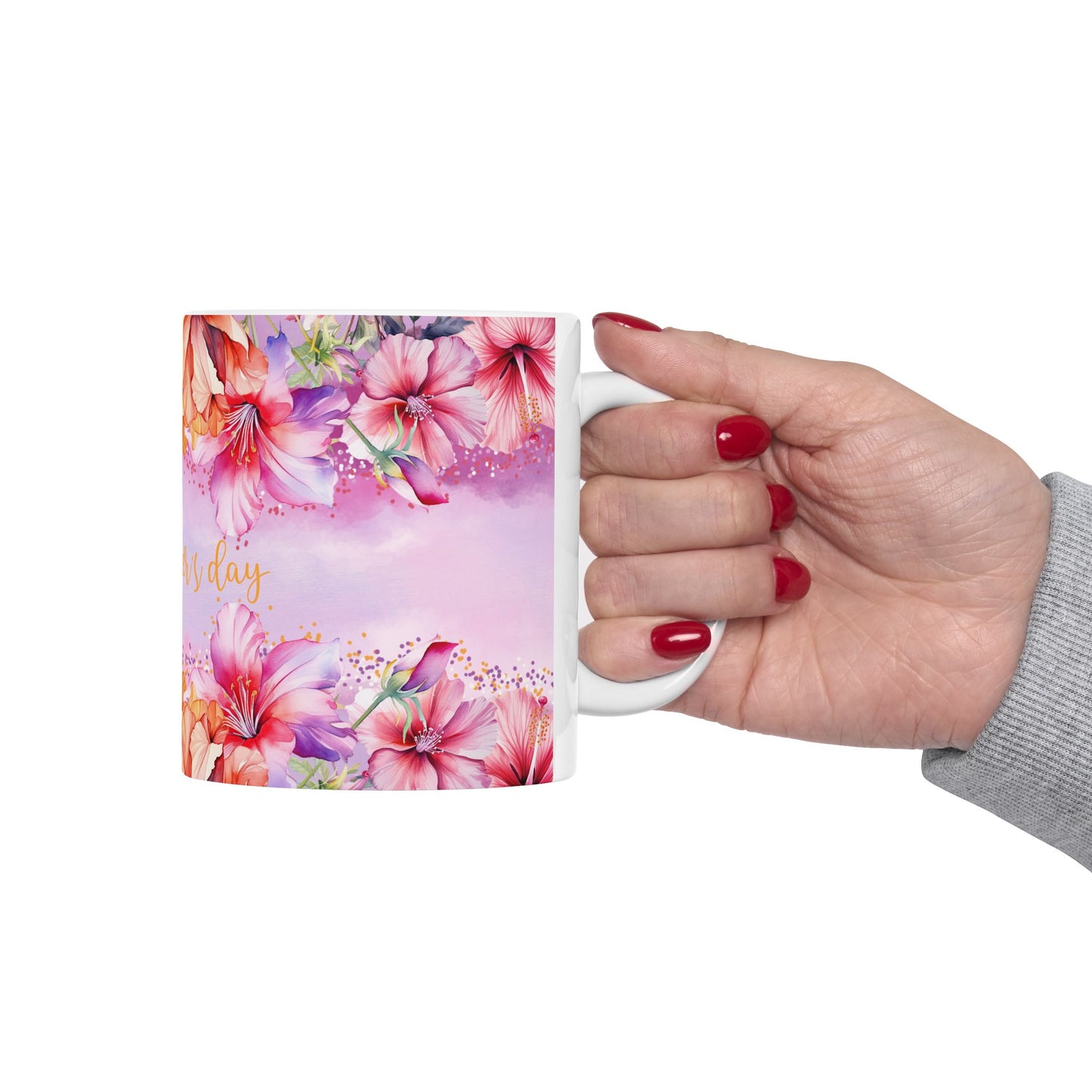 Mother's Day Mug - Happy Mother's Day Floral Design