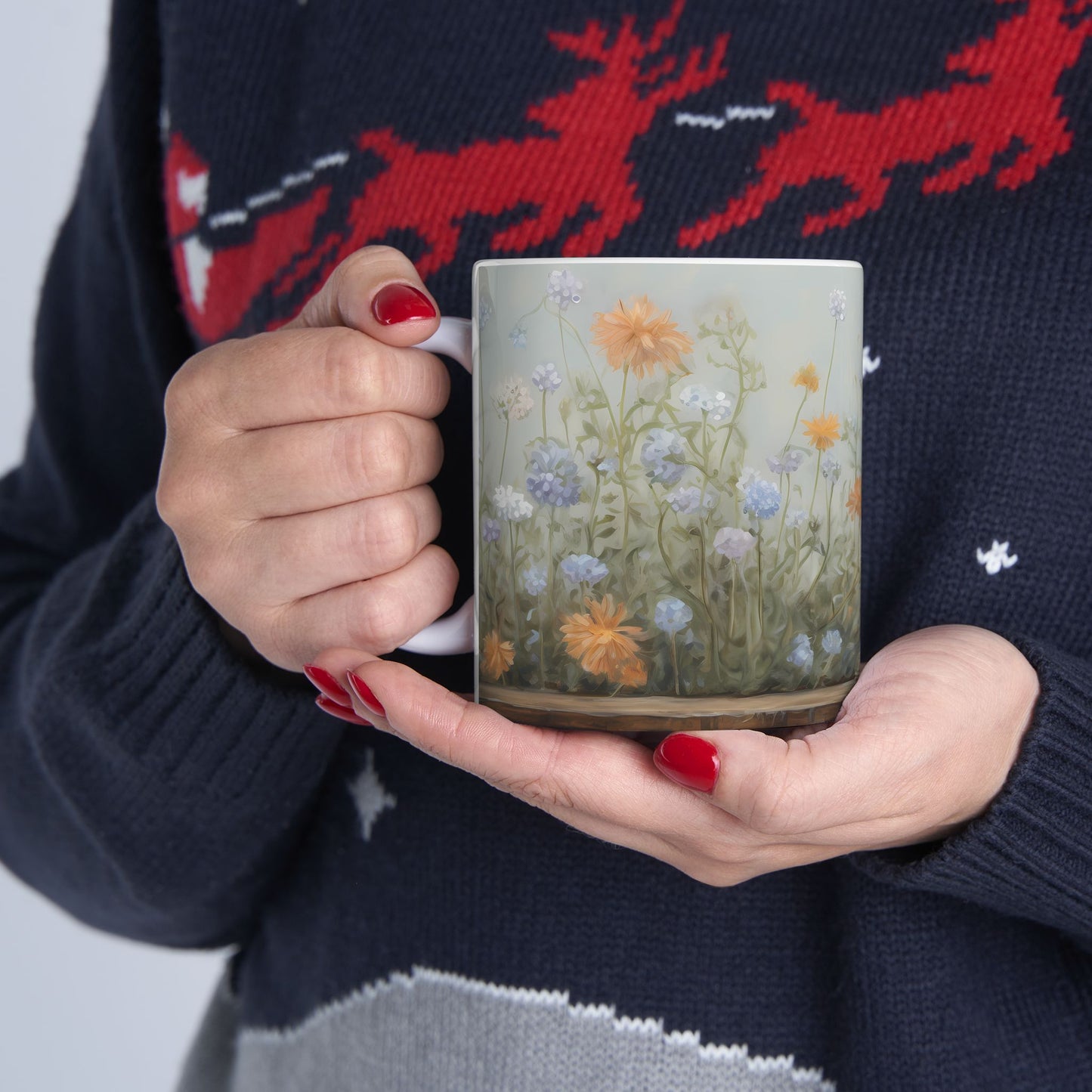 Artistic Mug - Felted Cat