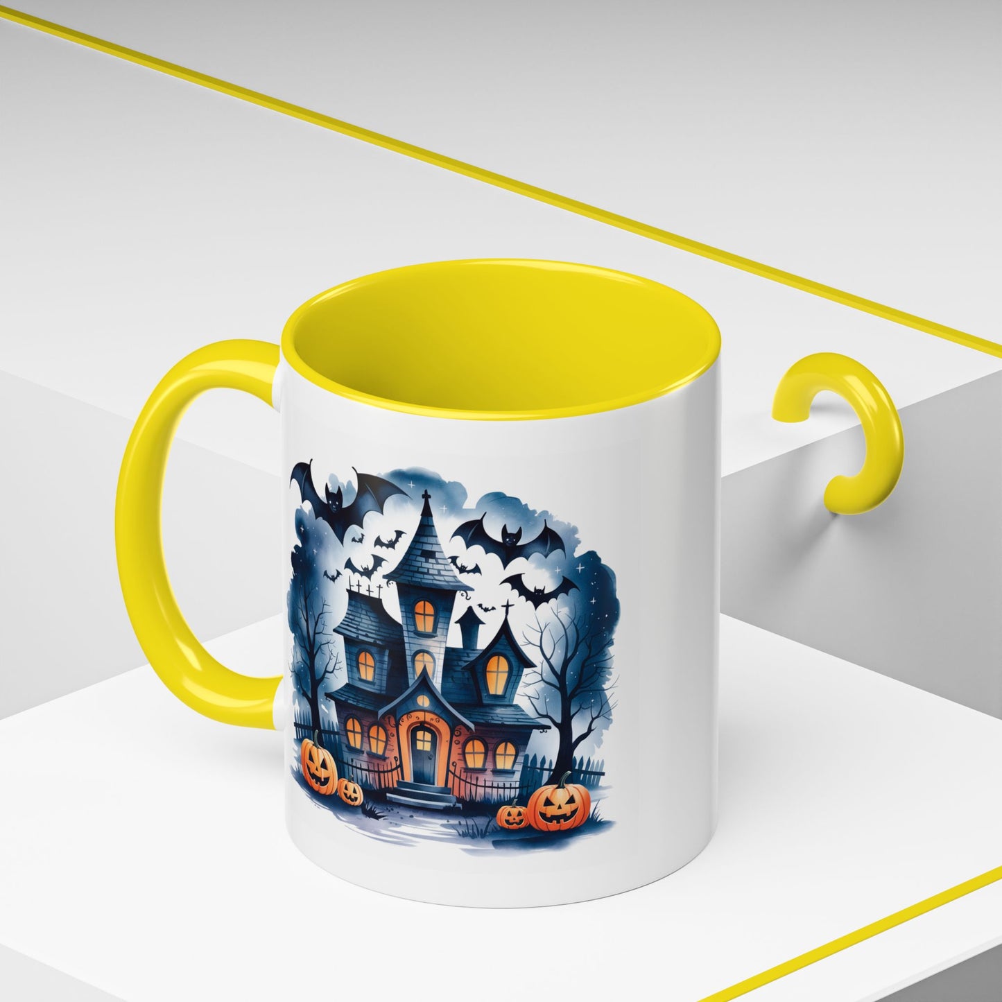 Halloween Mug - Bat Ghost House