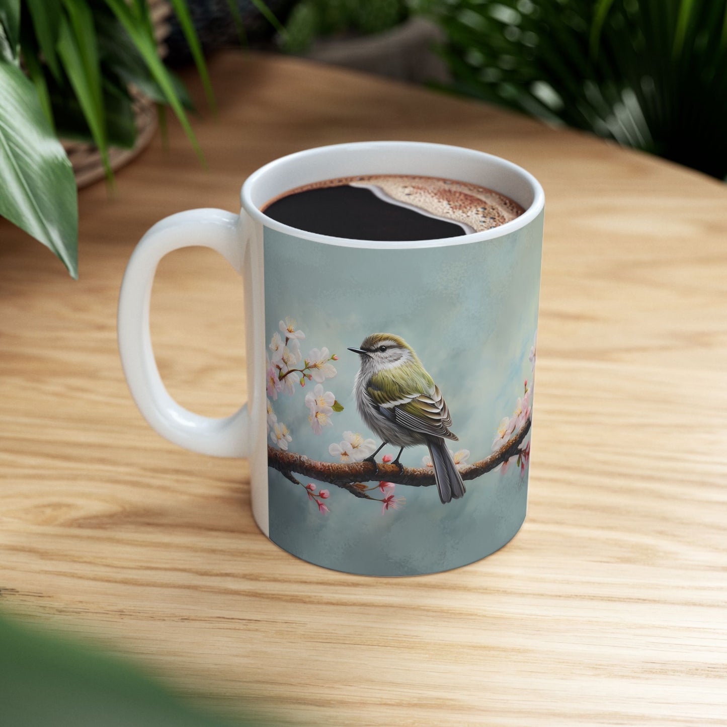 Artistic Mug - Felted Bird 2