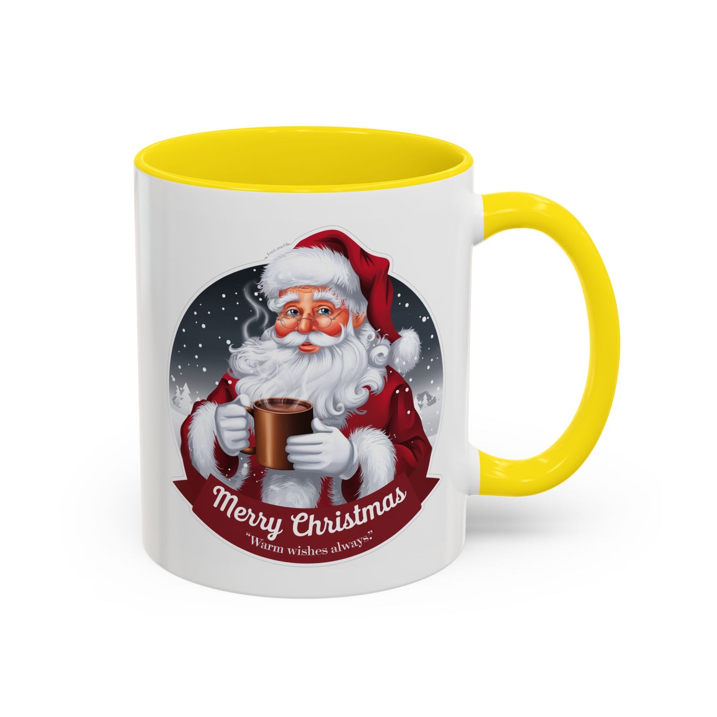 Christmas Mug - Merry Christmas Warm Wishes Always Santa