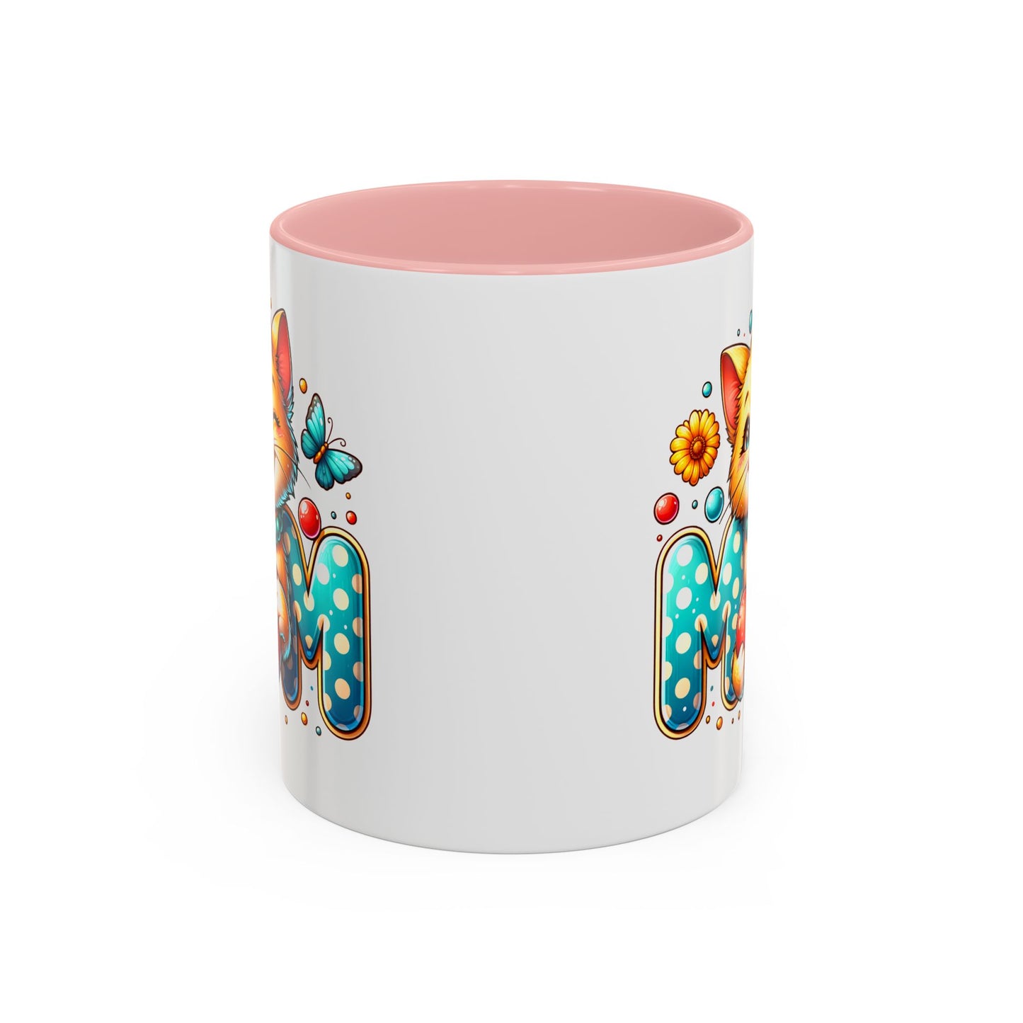 Mother's Day Mug - Mom Cat Red Heart