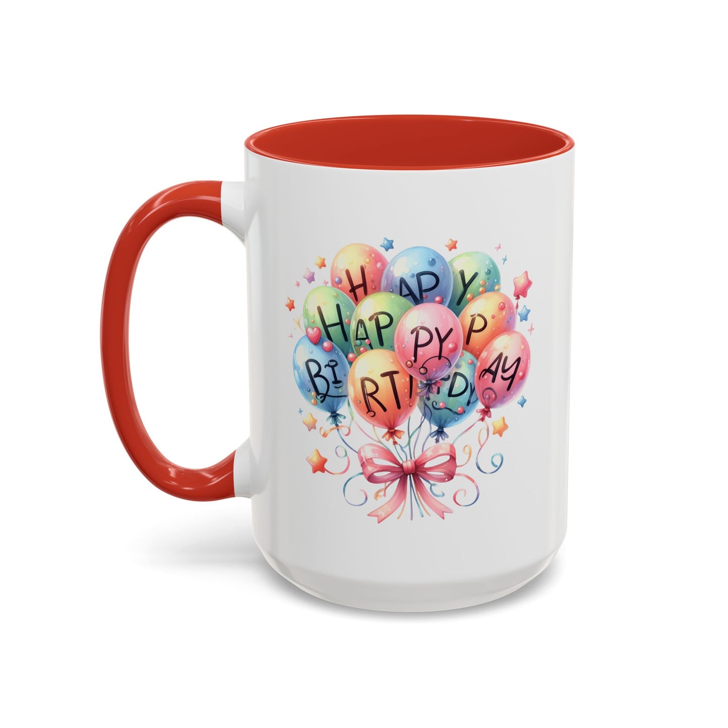 Birthday Mug - Happy Birthday Balloons
