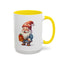 Christmas Mug - Old Gnome with Present