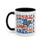 4th of July Mug - America peace Sign