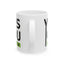 Motivation Mug - Yes You Can Black & Green