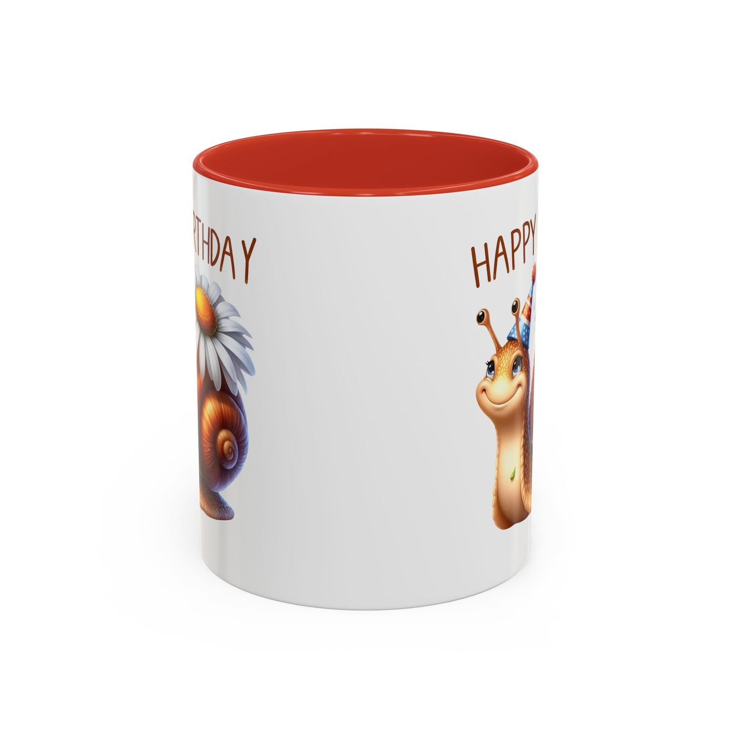 Birthday Mug - Snail Flower