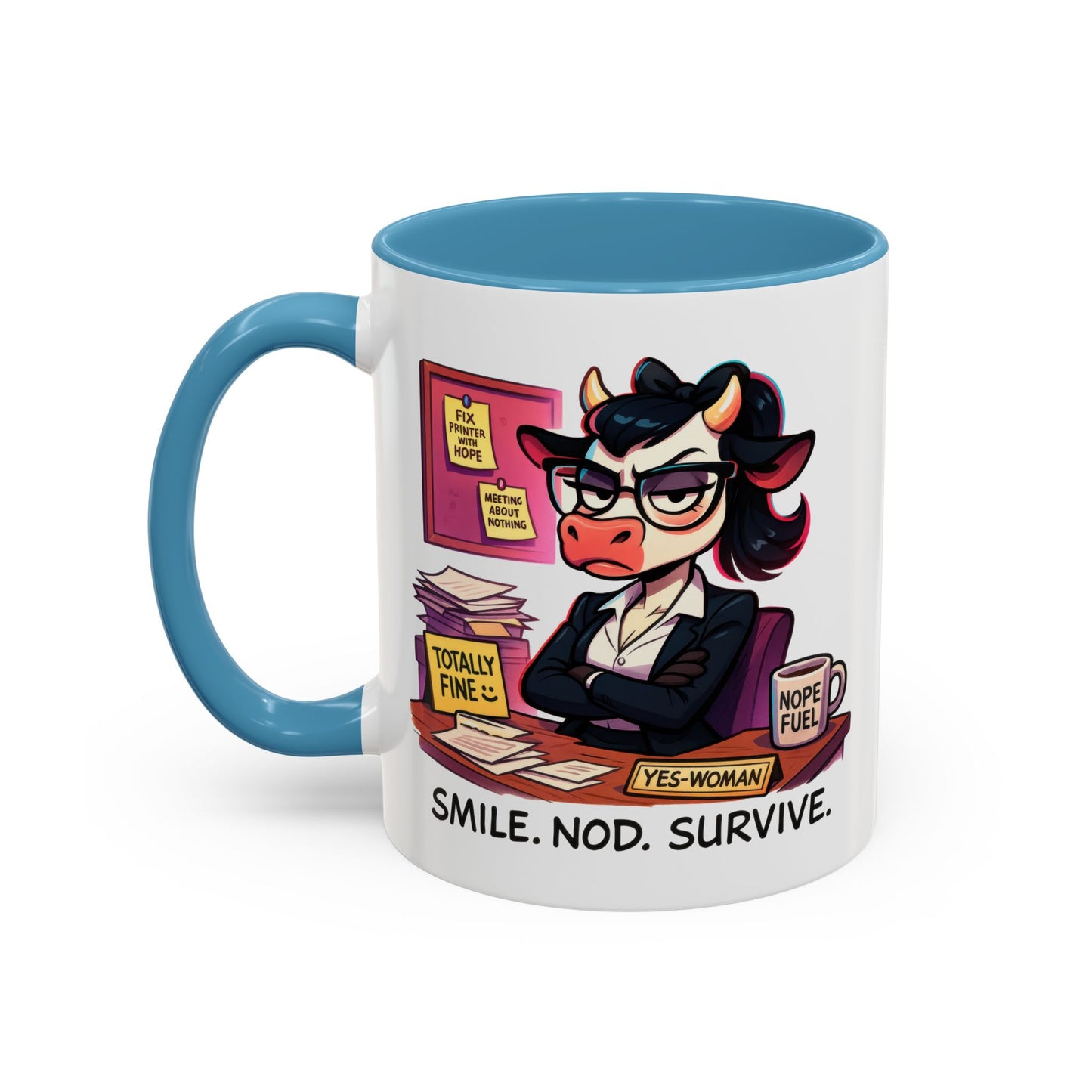 Office Mug - Smile Nod Survive