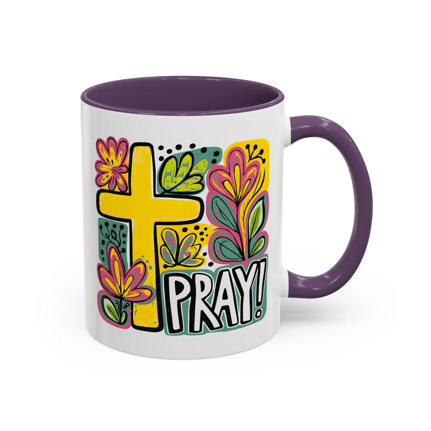 Religious Mug - Pray Cross