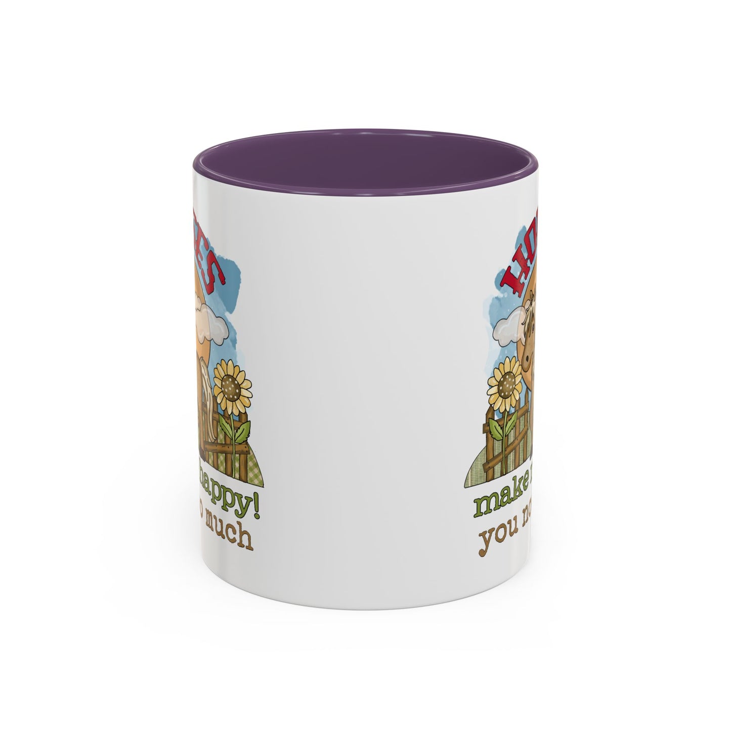 Humor Mug - Horses Make Me Happy