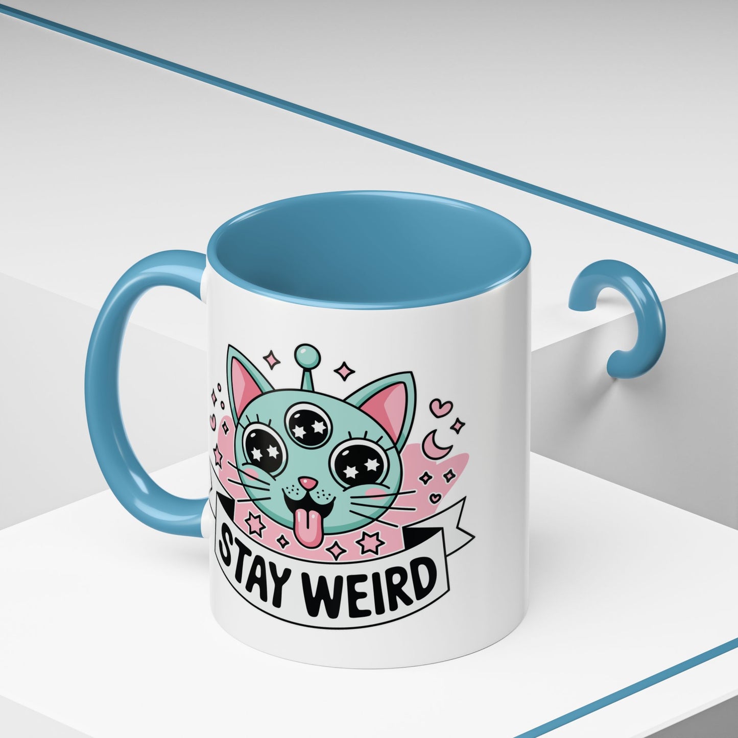 Alien Mug - Stay Weird Alien Cat