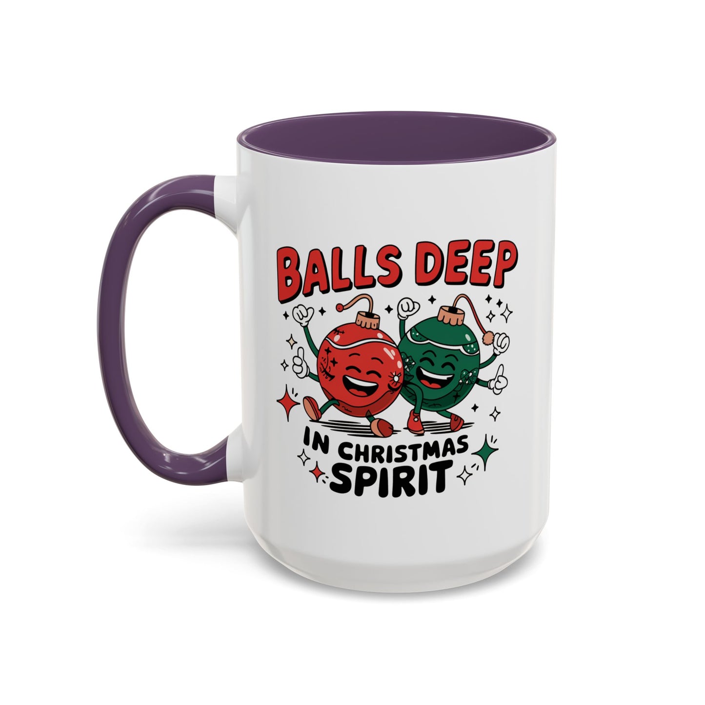Adult Mug - Balls Deep in Christmas Spirit