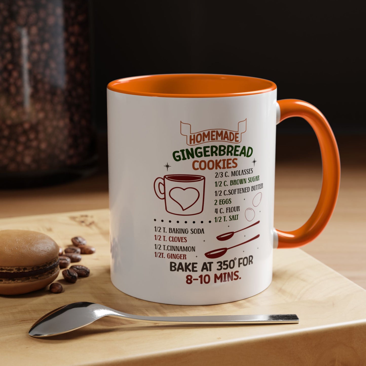Christmas Mug - Homemade Gingerbread Cookies Recipe