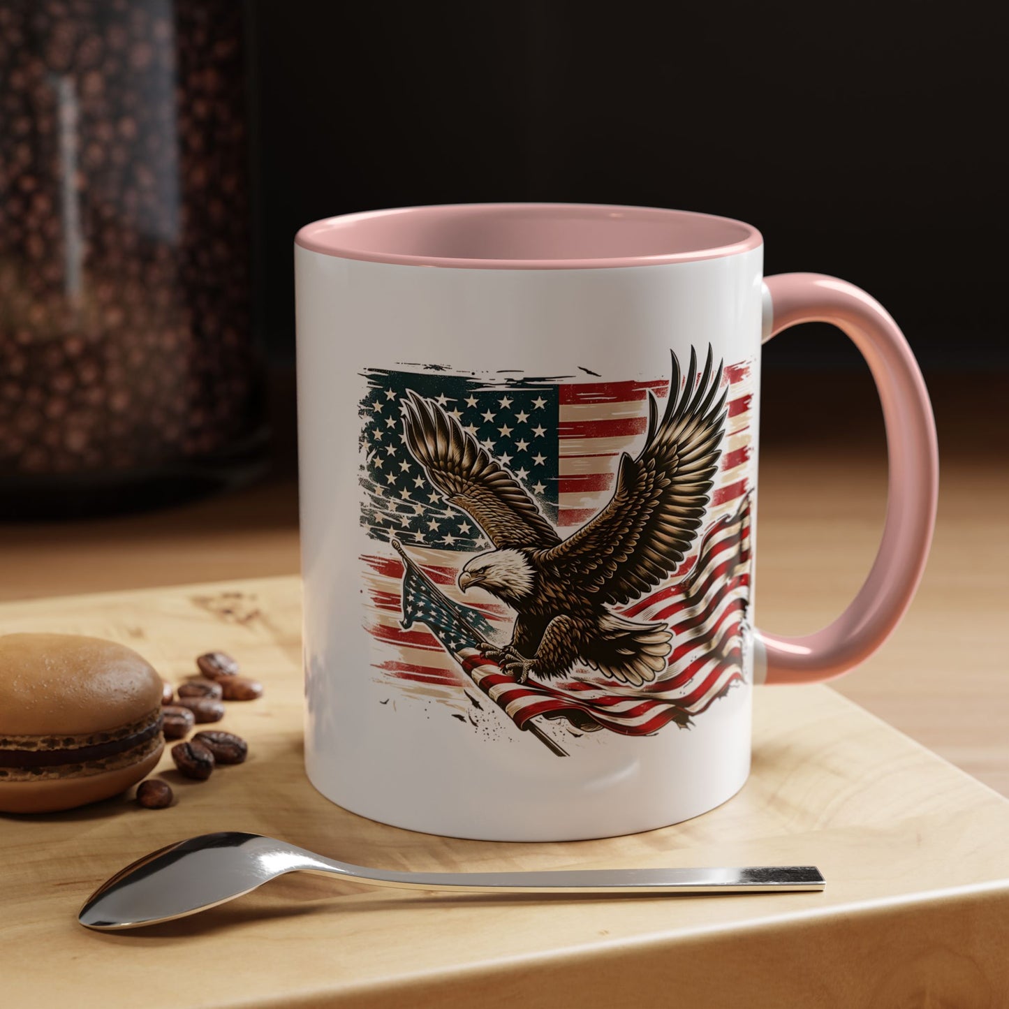 4th of July Mug - American Bald Eagle Flag 9