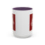 Christmas Mug - Merry Christmas White Text Maroon Background