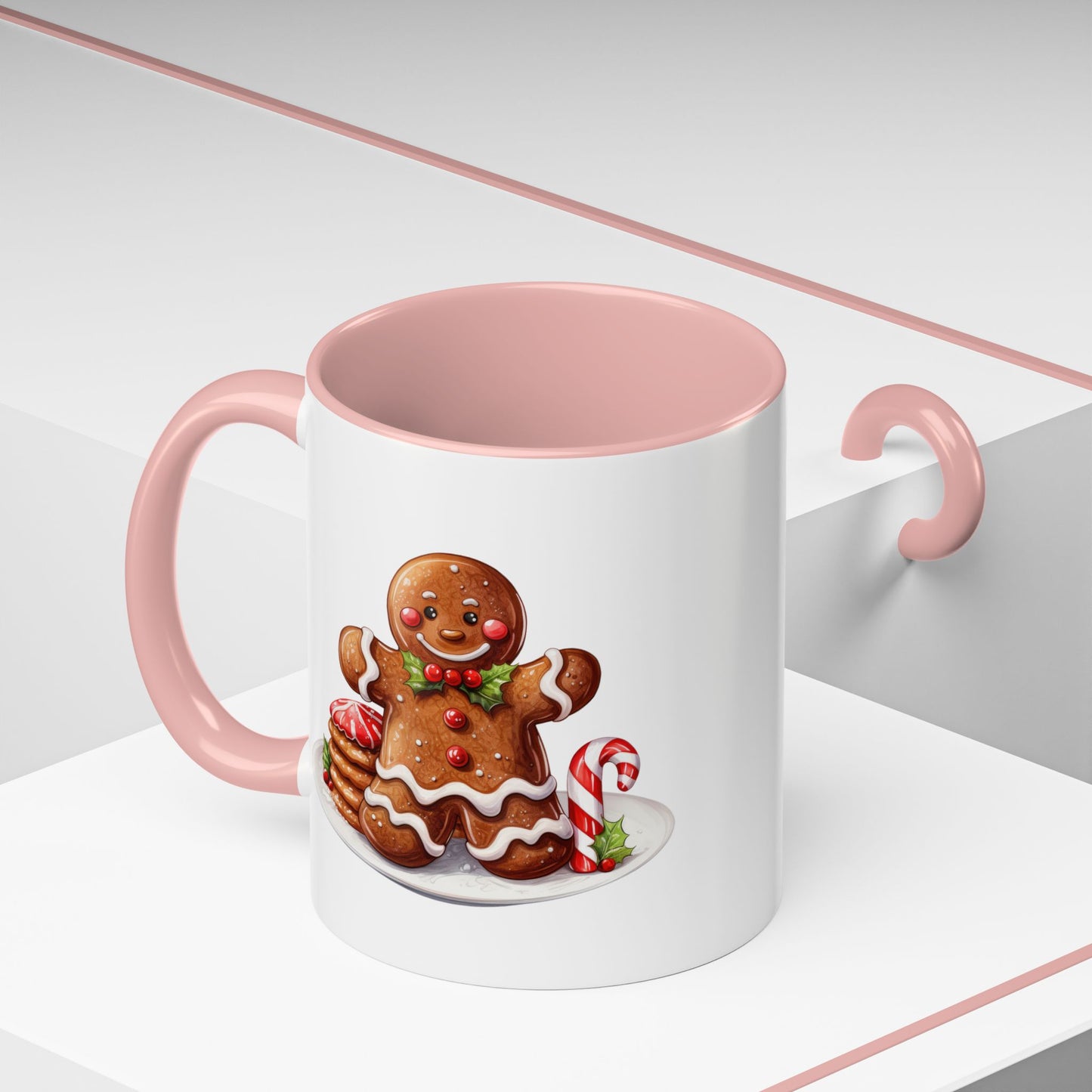 Christmas Mug - Gingerbread Man Cookies and Candy