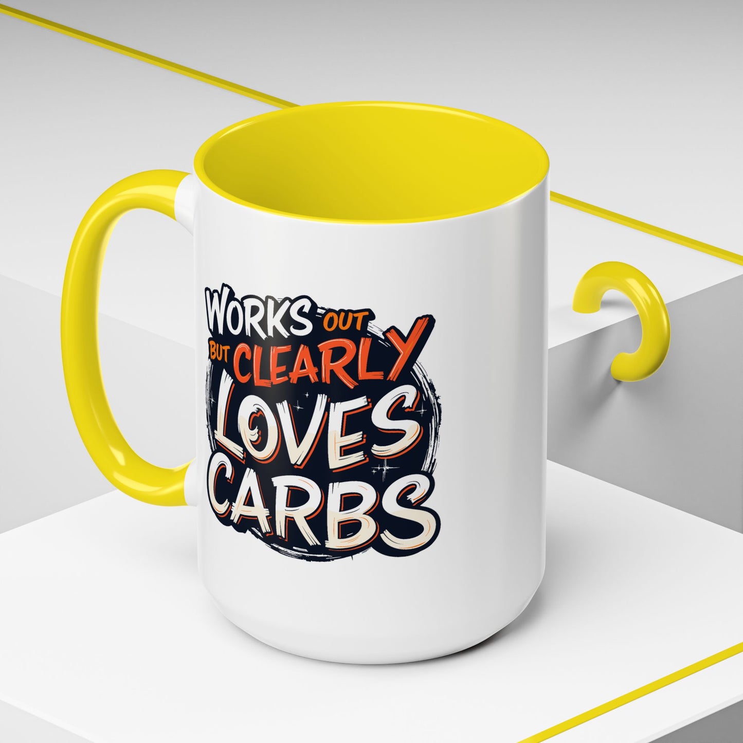 Adult Mug - Works Out But