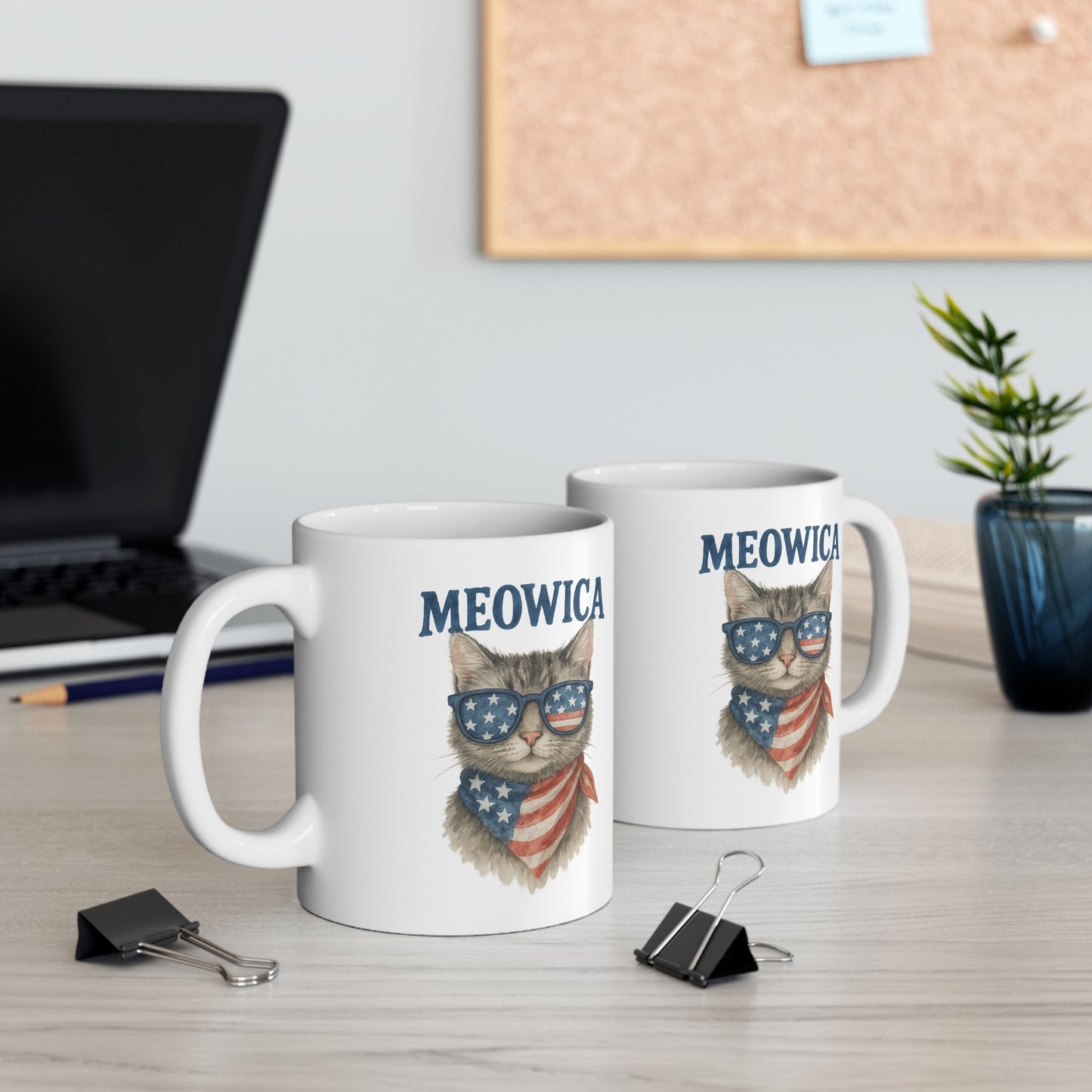 4th of July Mug - Meowica Cat