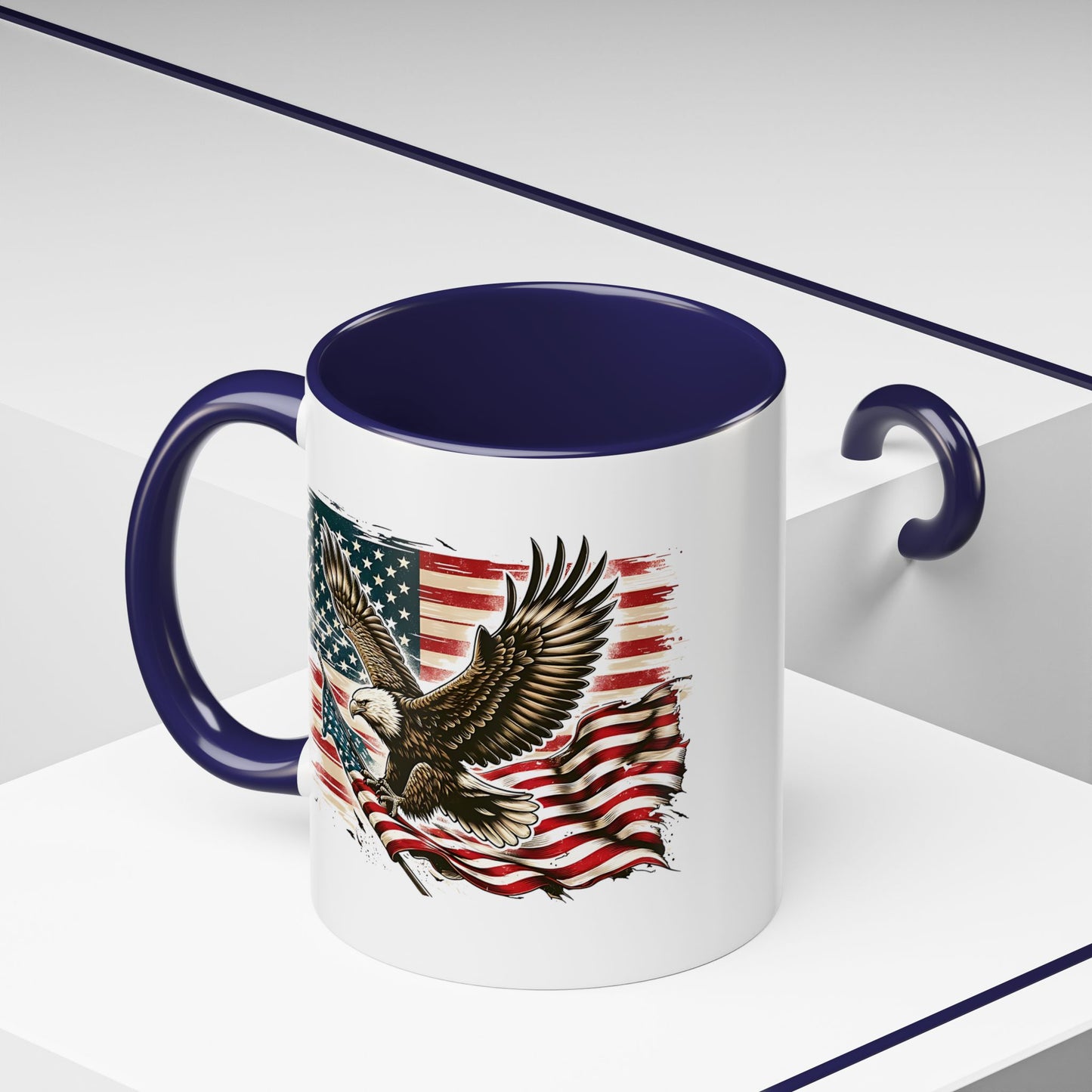 4th of July Mug - American Bald Eagle Flag 9