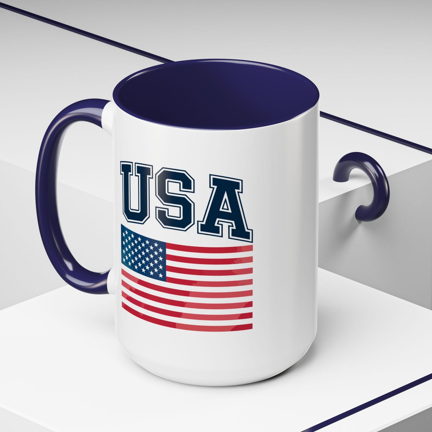 4th of July Mug - USA & Flag
