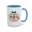 Christmas Mug - We Wish You a Merry Christmas Black & Red Text Cookies & Candy