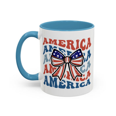 4th of July Mug - America Bow
