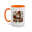 Christmas Mug - Snowman with Christmas Decorations