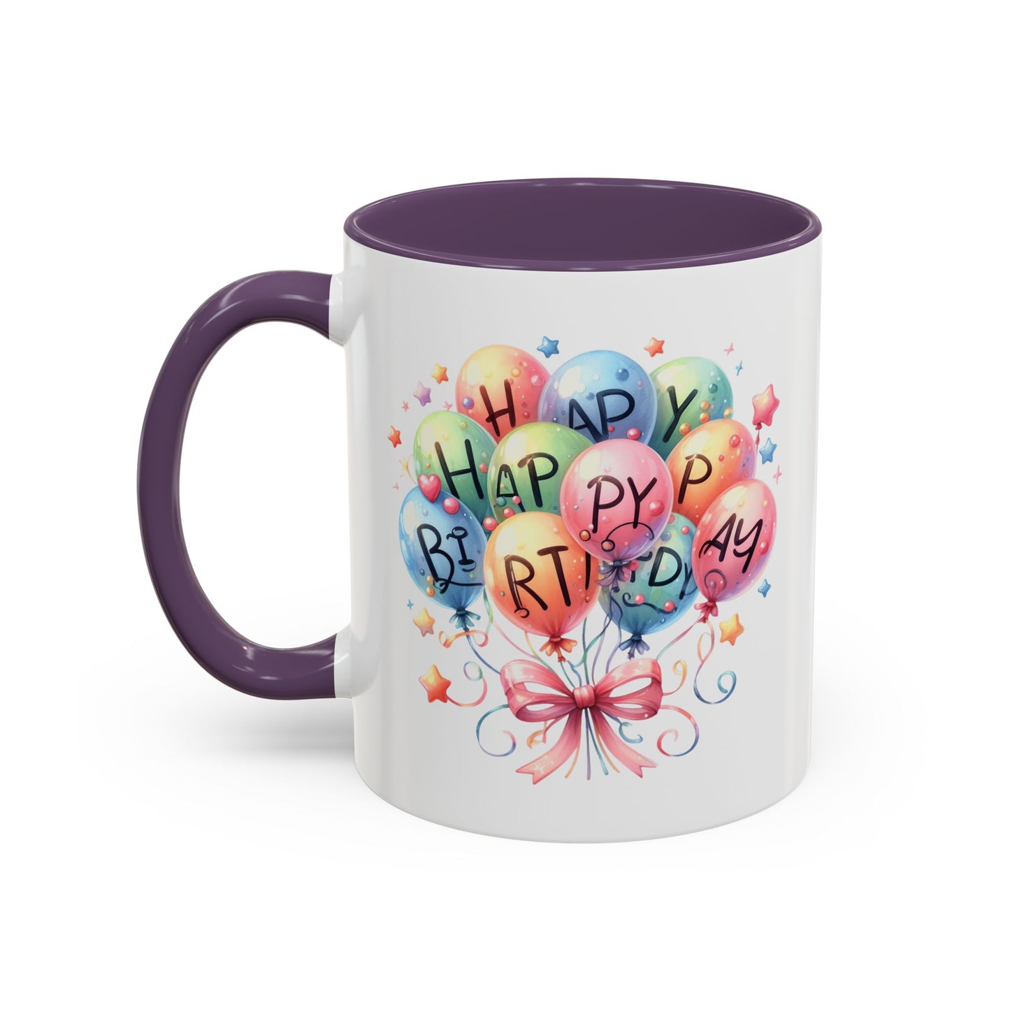 Birthday Mug - Happy Birthday Balloons