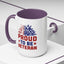 4th of July Mug - Proud to Be a Veteran Sunflower