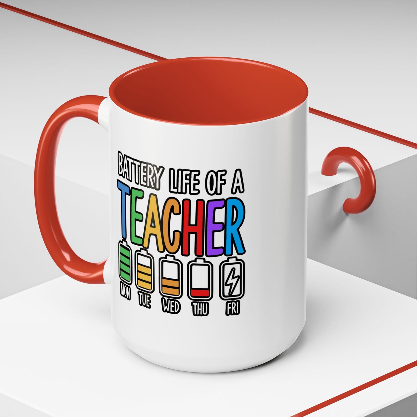 Office Mug - Battery Life of a Teacher