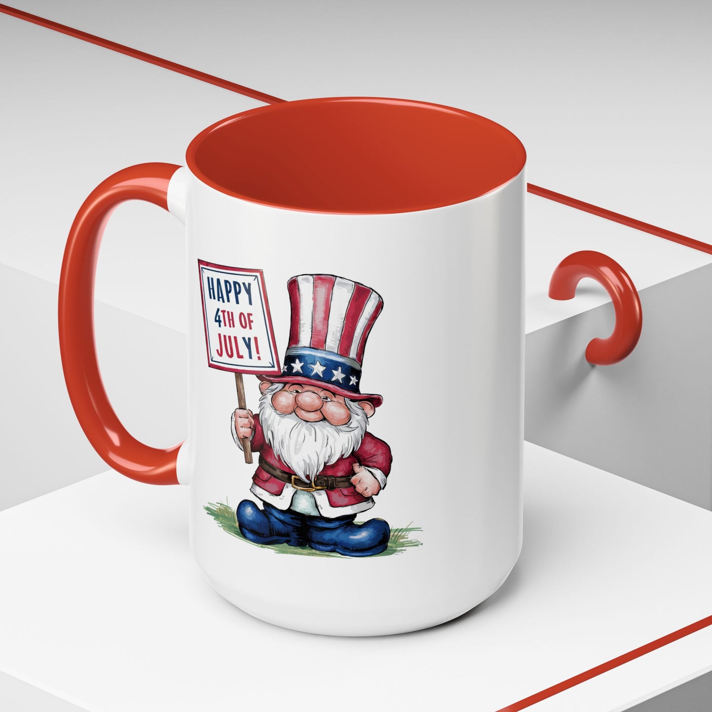 4th of July Mug - American Gnome 8