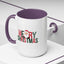 Christmas Mug - Merry Christmas Green & Red Text Santa
