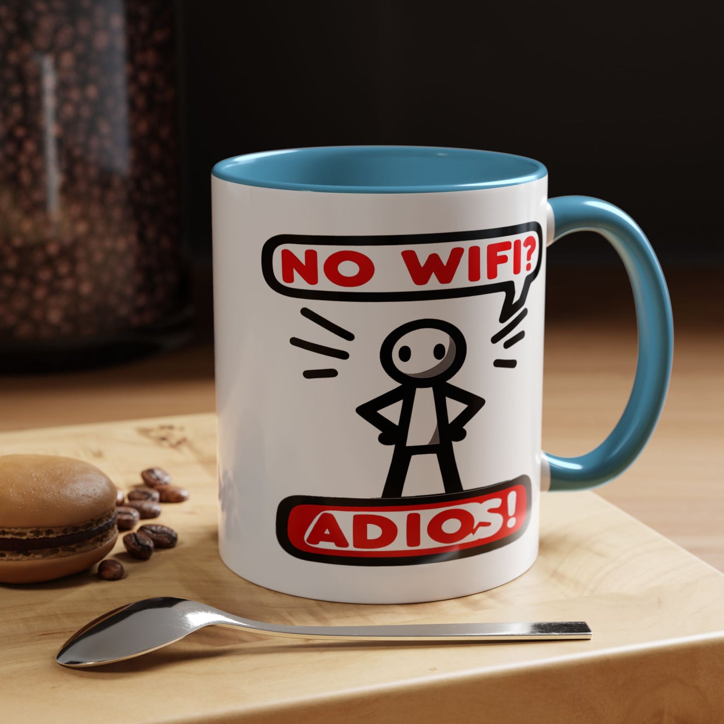 Humor Mug - No Wifi? Adios!