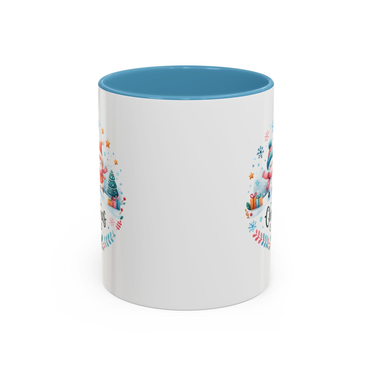 Chistmas Mug - Merry Christmas Snowman and Snowlady
