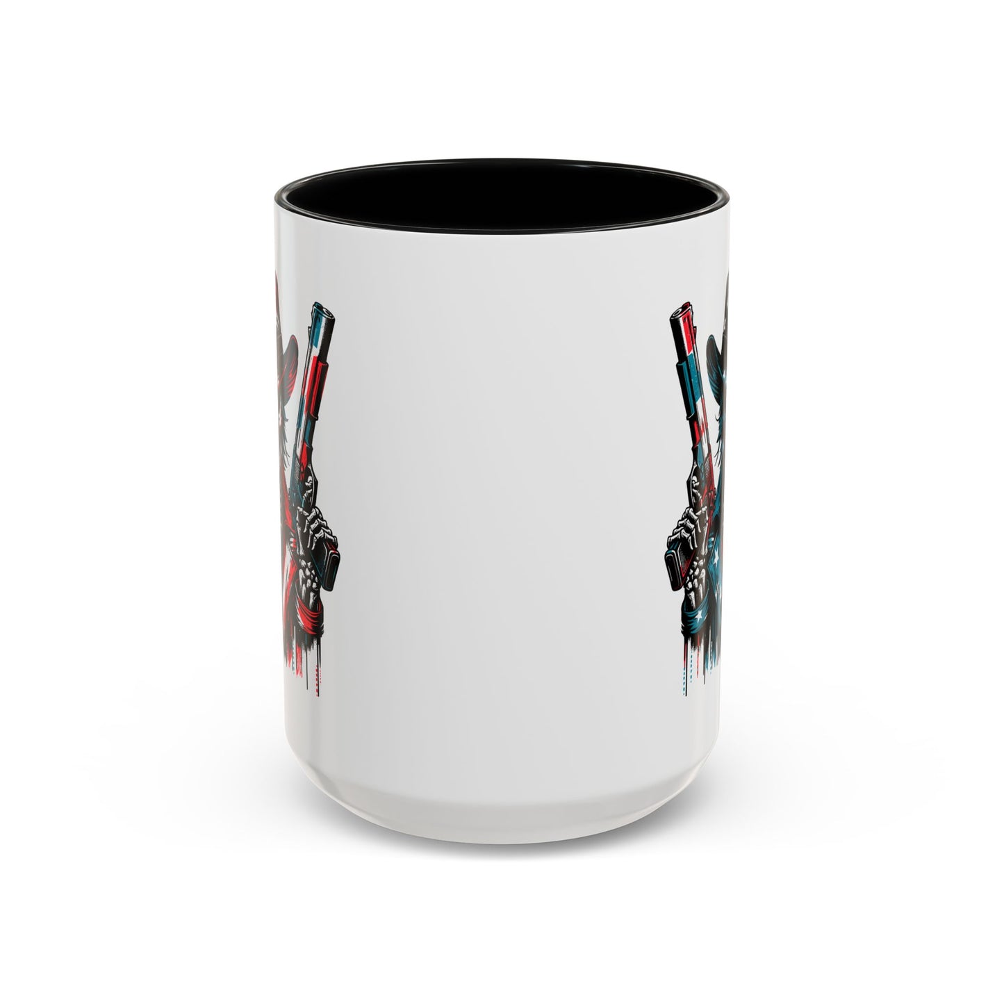 4th of July Mug - Skeleton with American Flag