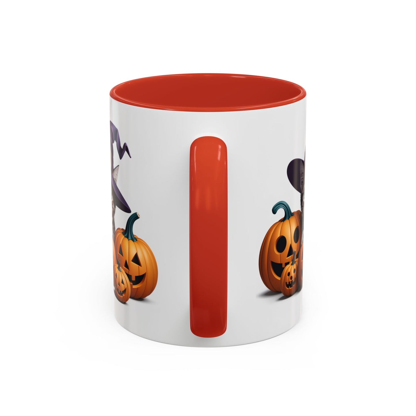 Halloween Mug - Witch Cat Hiding In Pumpkins