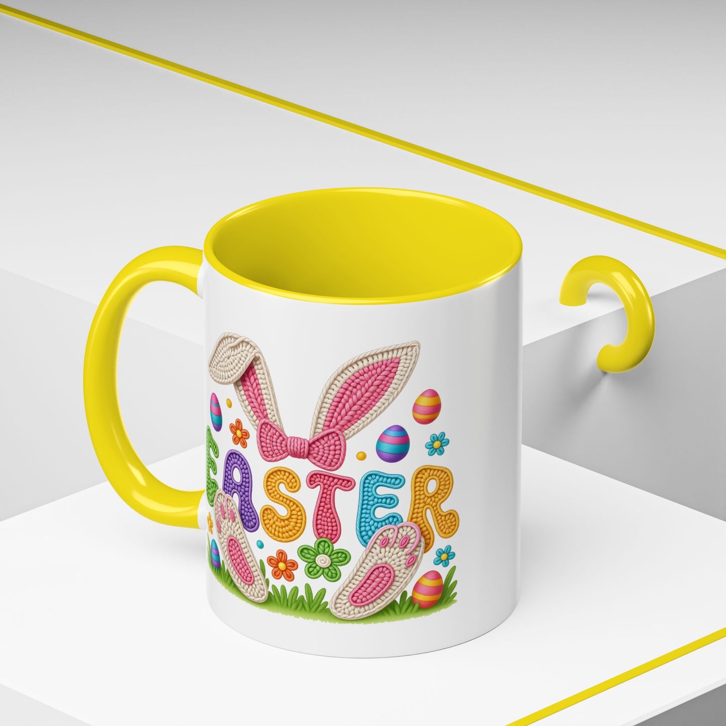 Easter Mug - Yarn Easter Bunny