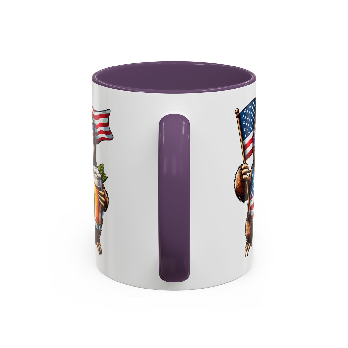 4th of July Mug - Merica Sloth