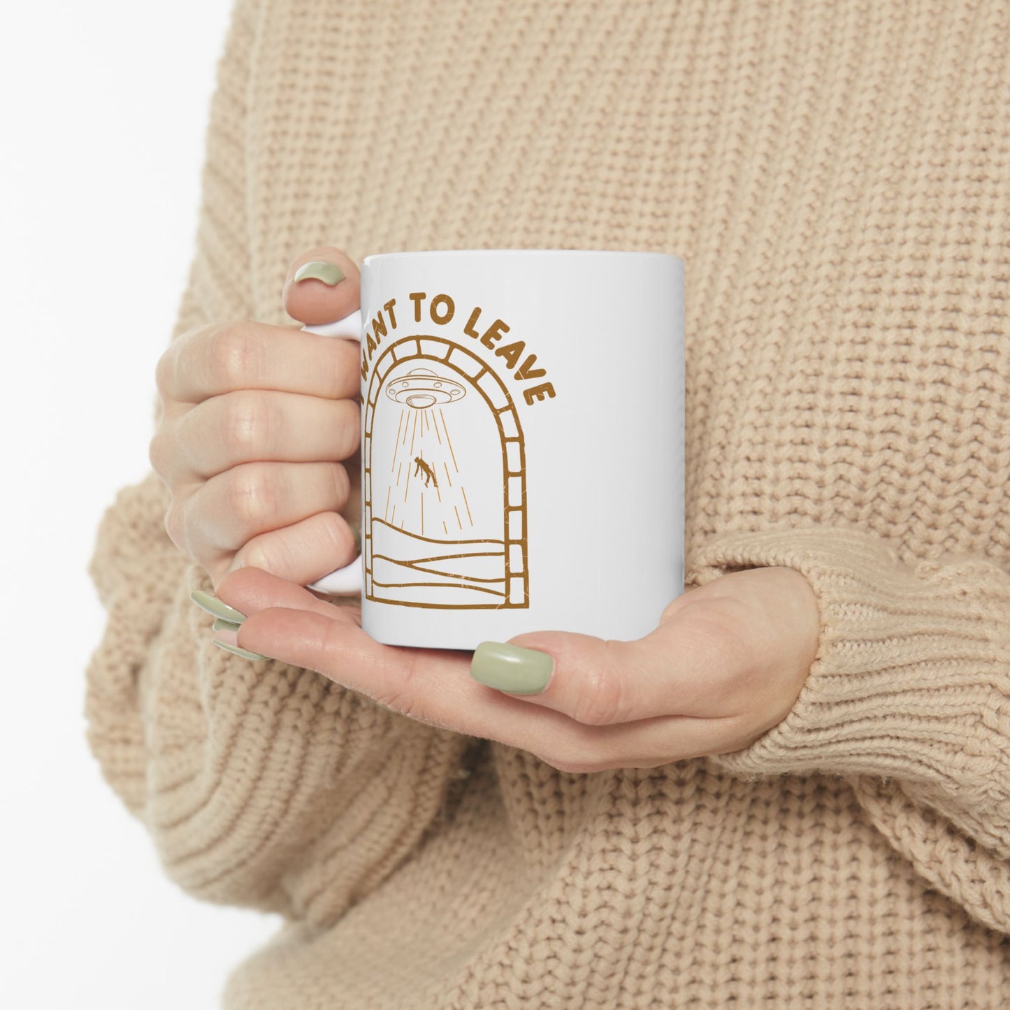 Alien Mug - I Want To Leave