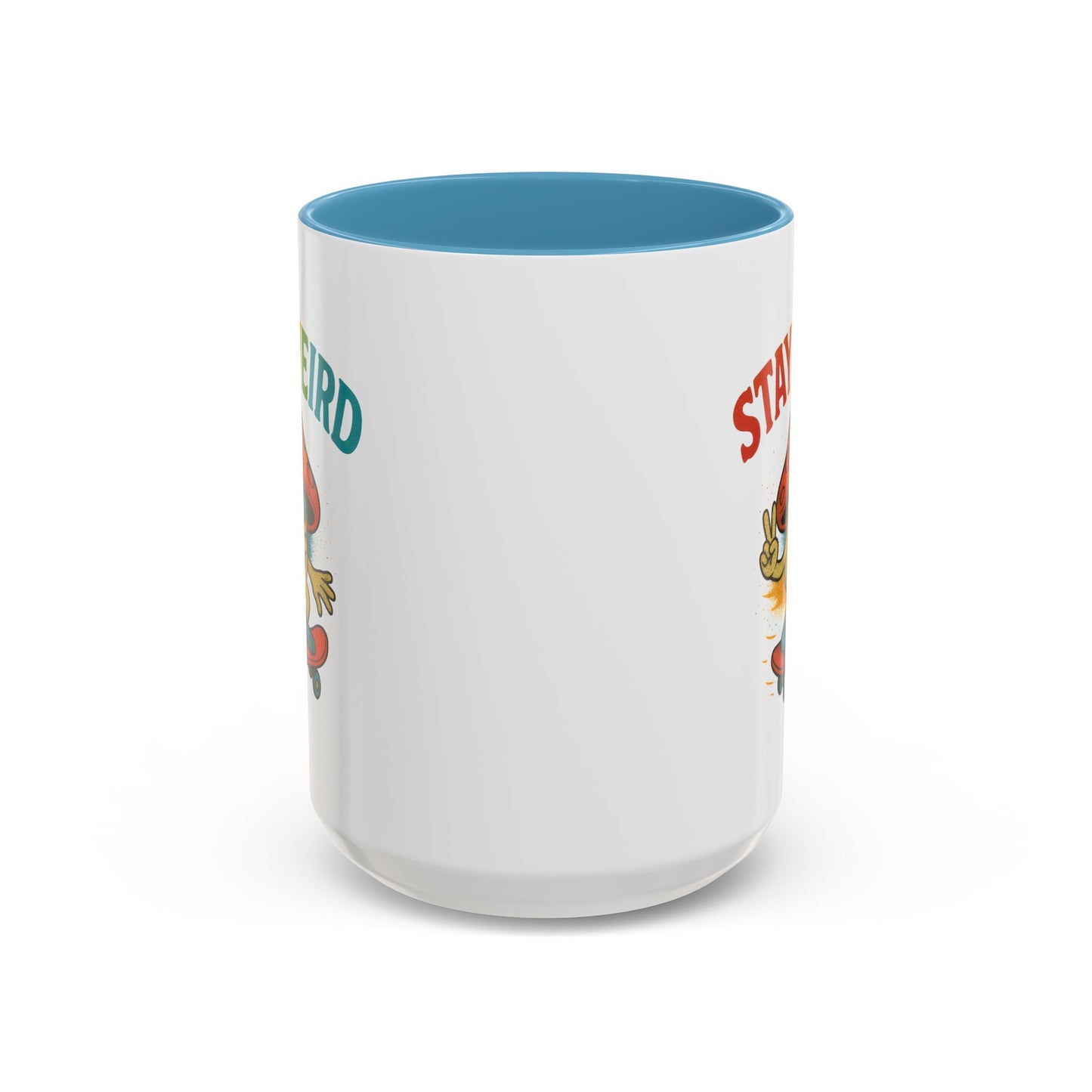 Humor Mug - Stay Weird Mushroom Skateboard