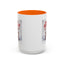 Christmas Mug - Merry Christmas Red Text Puppy Green & Red Top