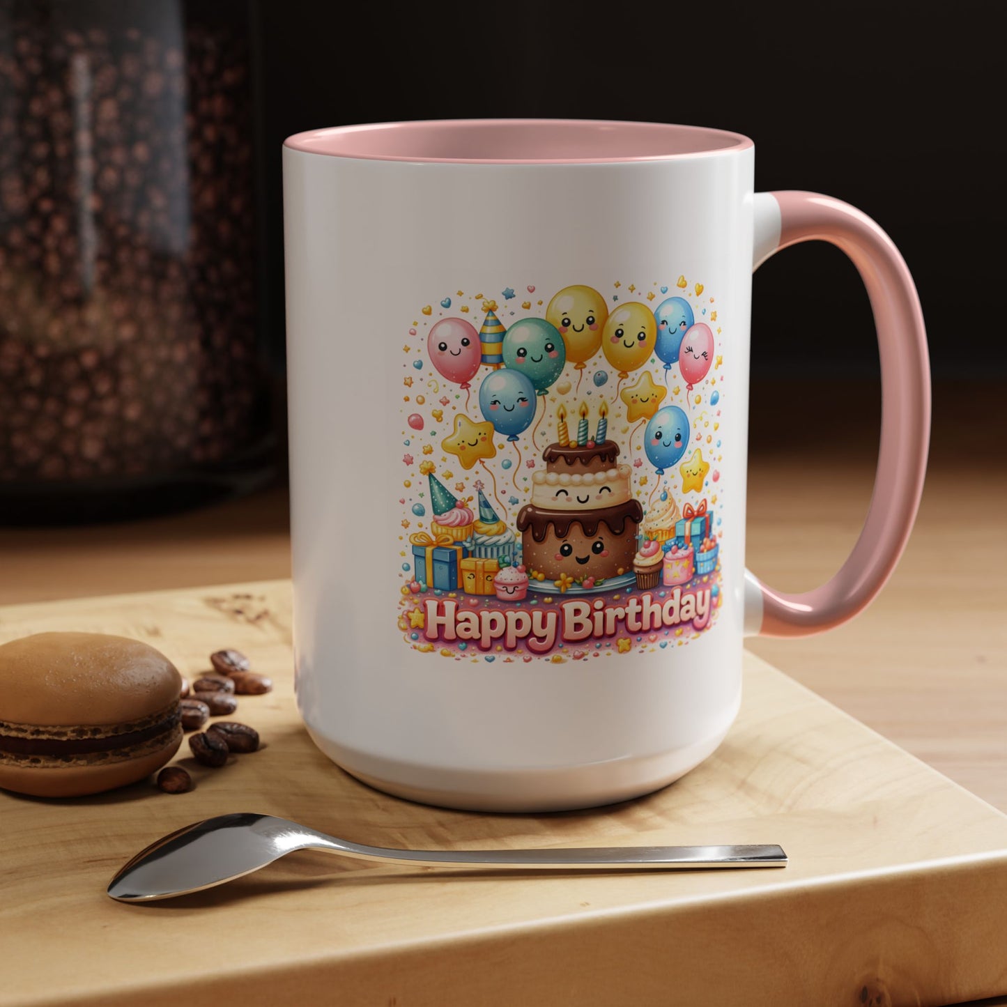 Birthday Mug - Cake and Balloons