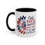 4th of July Mug - God Bless America Sunflower
