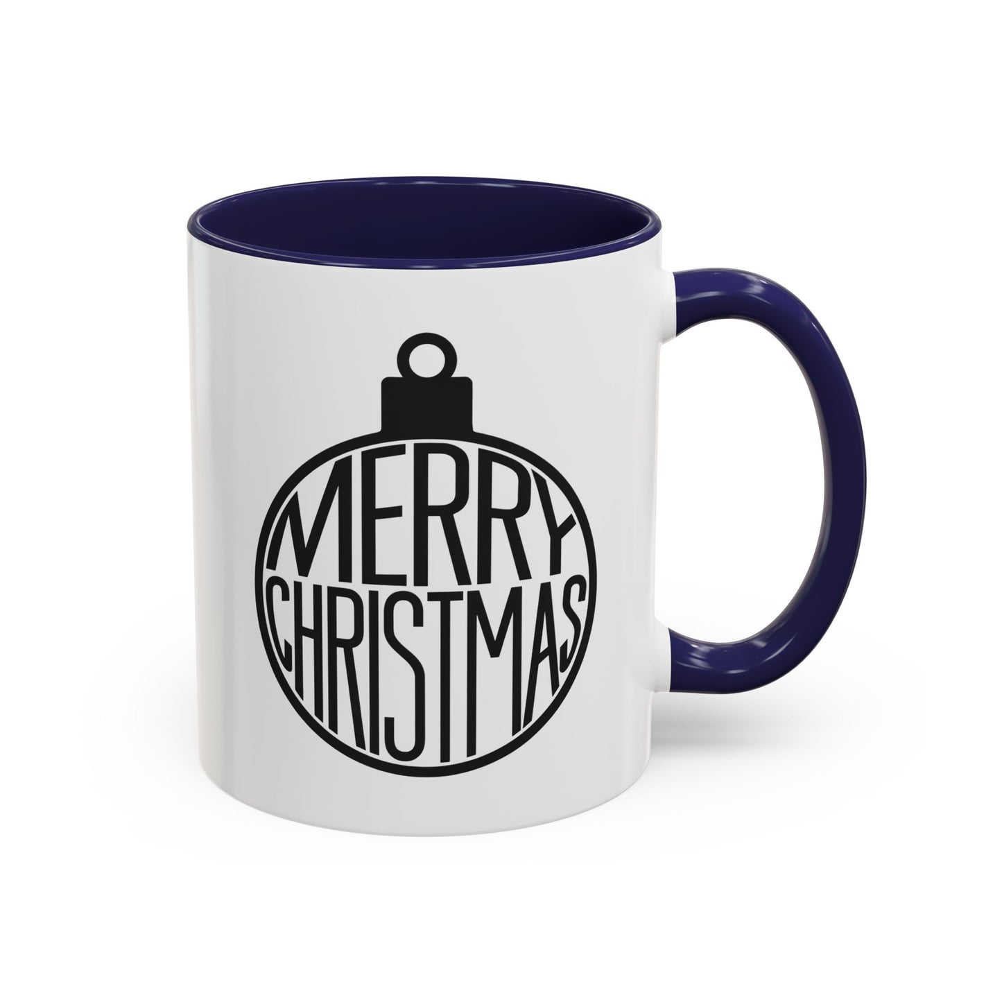 Christmas Mug - Merry Christmas Black Text Ornament