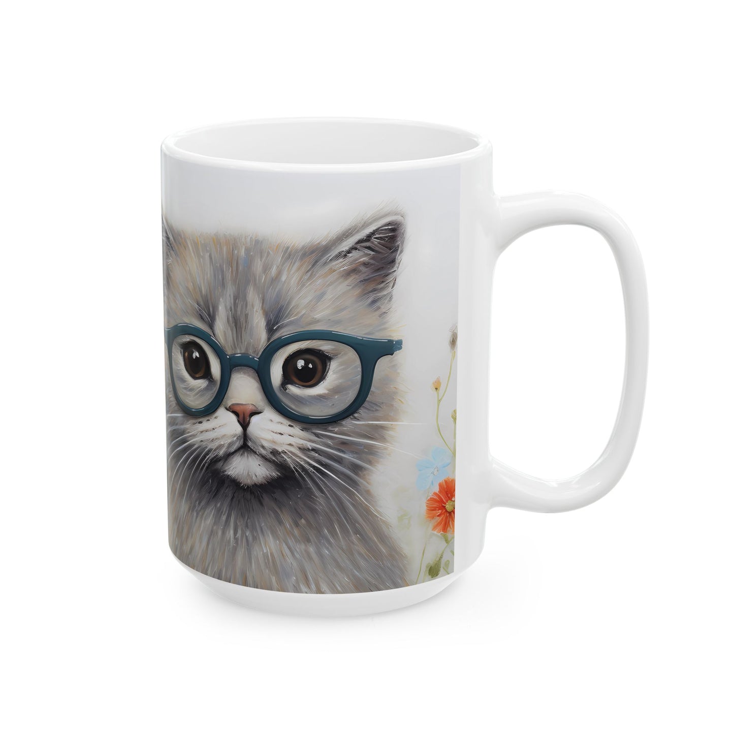 Artistic Mug - Felted Cat 4